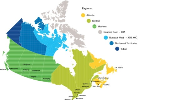 Regions Map